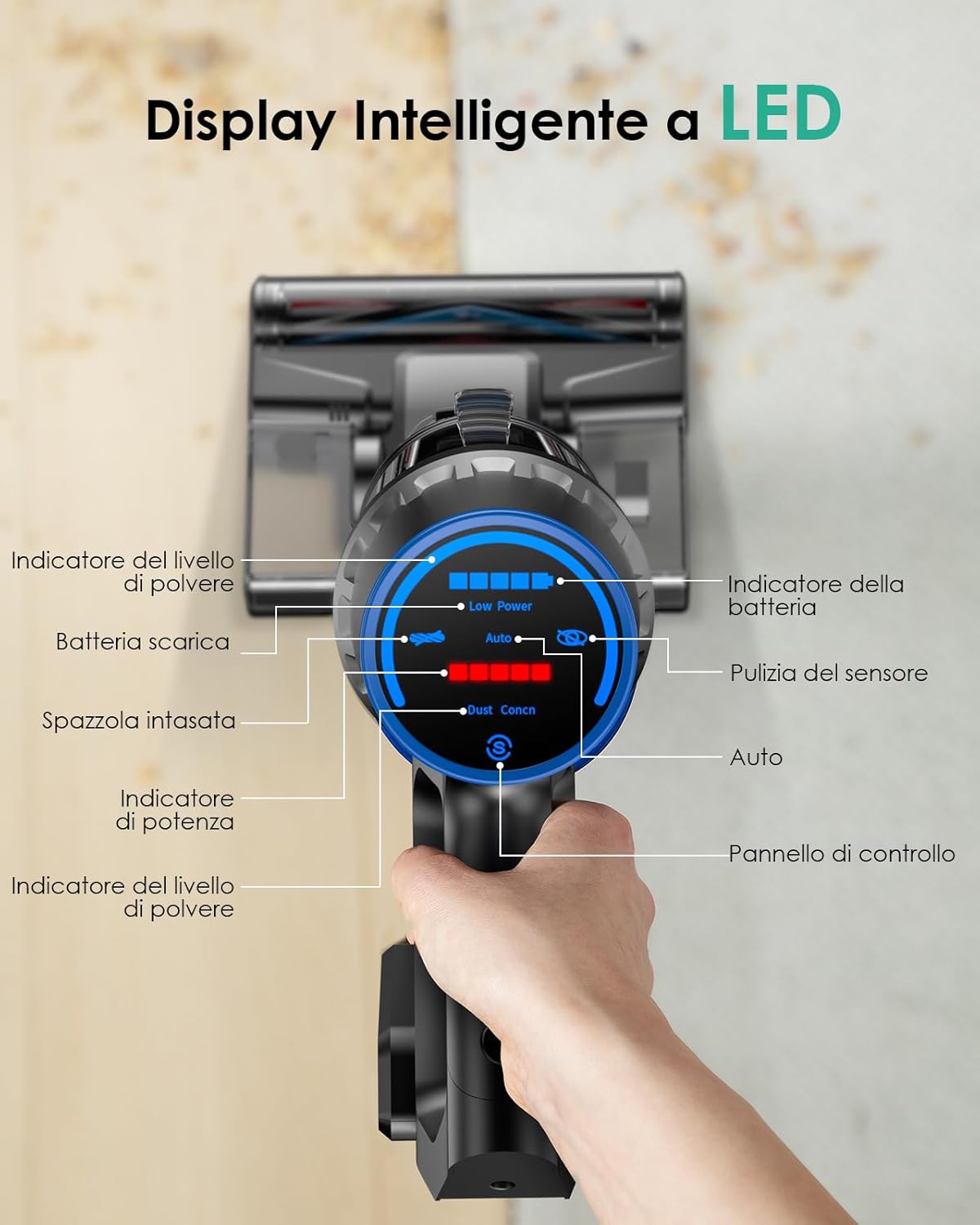 Linkifly A10 Akku Staubsauger mit Wischfunktion